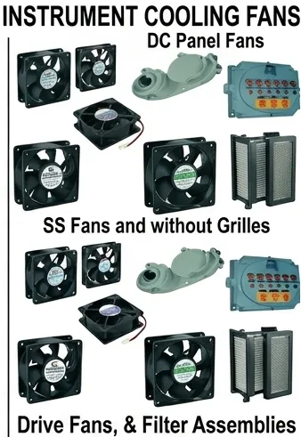 Instrument cooling fans